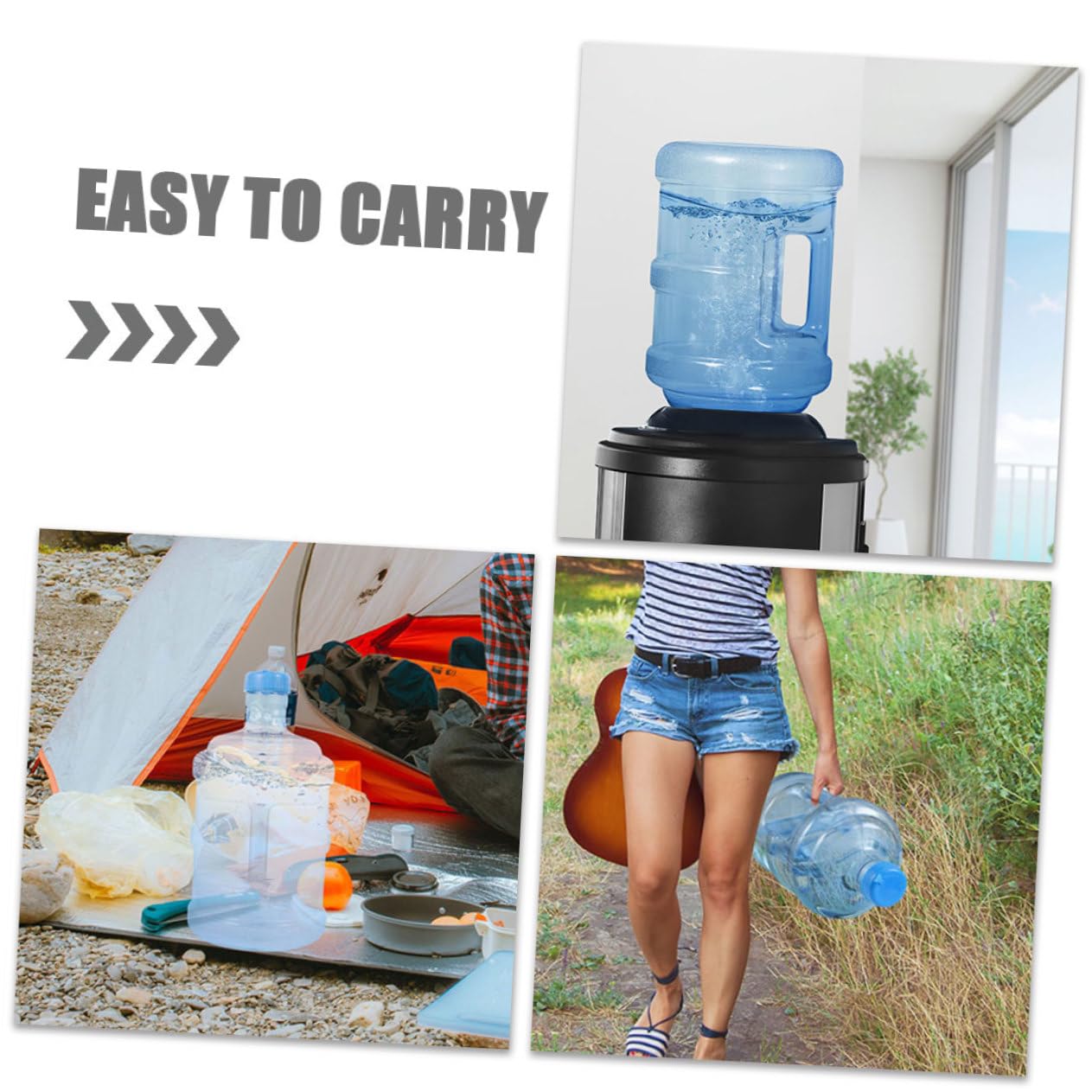 Contenitore in PC Leggero e Resistente da 5l Portatile per Acqua Bidone Acqua per Esterni per Escursioni e attività Outdoor