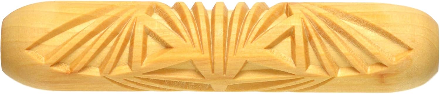 MKM Pottery Tools Wood Big Hand Rollers for Clay (BHR-16 Origami)
