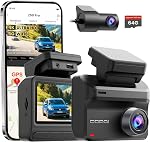 DDPAI 4K Dash Cam Front and Rear, Real 4K+1080P Dash Camera for Cars, Included 128GB Card, Built-in 5G WiFi6 GPS, 3'' IPS, 48H Parking Mode, Night Vision, Supercapacitor, ADAS, Loop Recording, Z50 Pro
