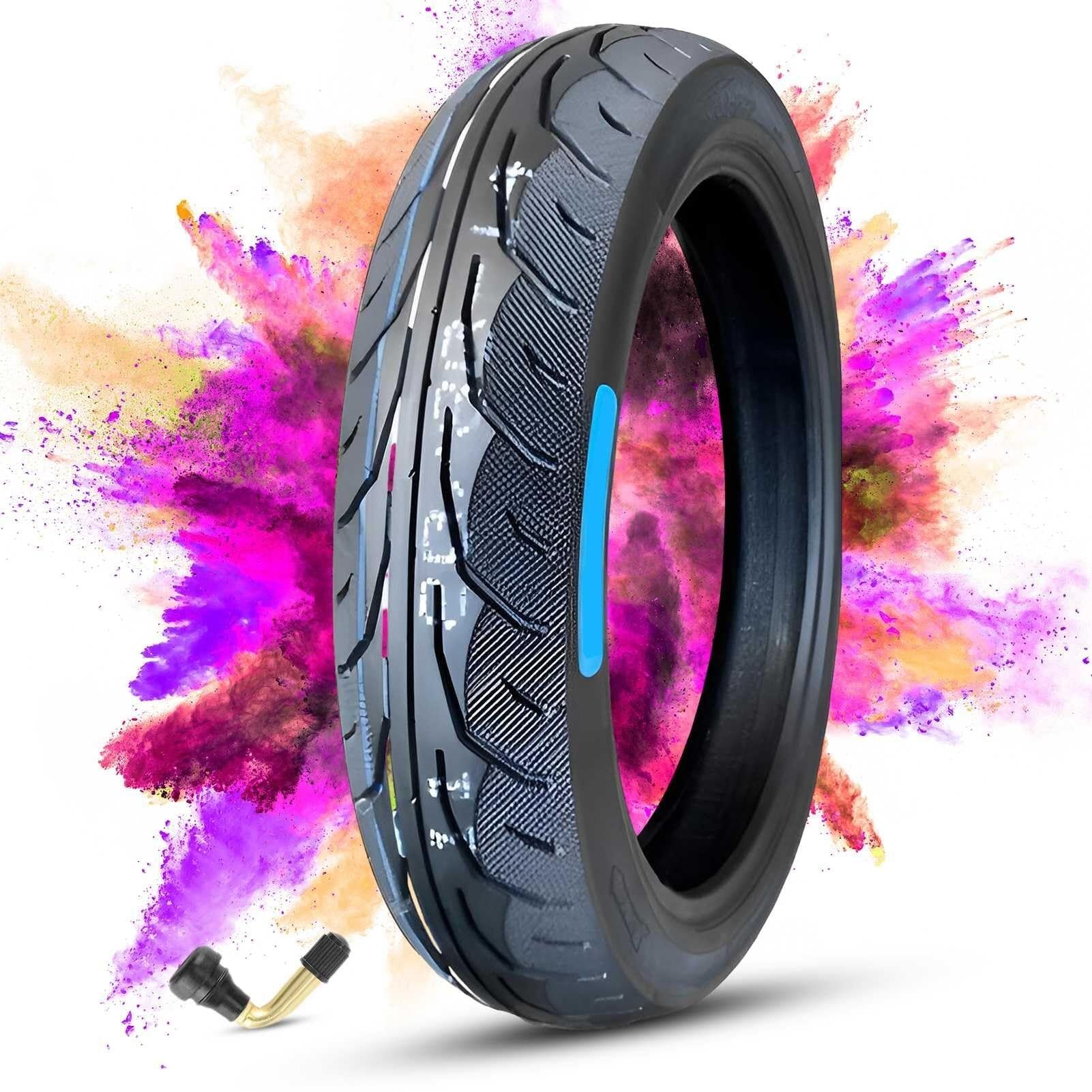80/80-14 Opona Motocyklowa Bezdętkowa Niski Opór Toczenia, 80/80/14 Opona Miejska Wytrzymała, 80 80 14 Trwała Opona 14 Cali do Skutera Przednie Tylne Koło