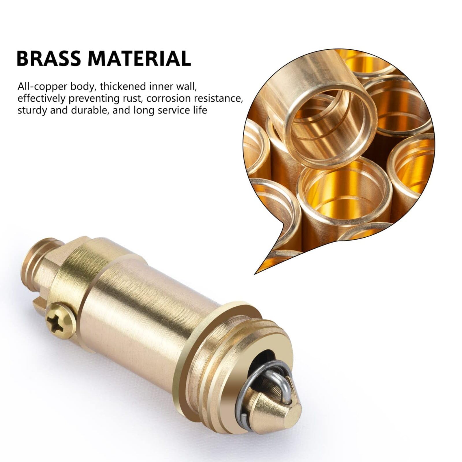 3 Pcs Pop Up Waste Internal Spring Slotted Plug Bolt, Basin Pop Up Plug, Replacement Waste - Image 3