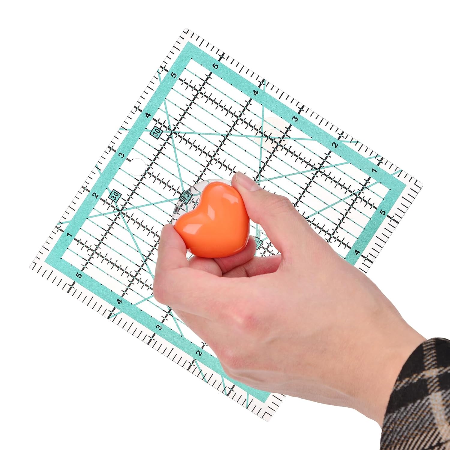 Ruler Knob,Quilt Ruler Suction Cup Knobs,Quilting Tools,Sewing Tools,Attaches to Almost Any Flat Rulers or Template,Rulers Grip-4 Packs