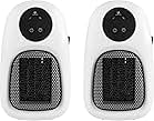 Beldray COMBO-3939 Compact Digital Plug-in Portable Heater with LED Display, 500 W, Set of 2