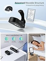 Vista 5 de ByteWave Soporte para Kindle con volteador de páginas remoto para leer en la cama, [manos libres, flexible ajustable] Soporte de brazo perezoso