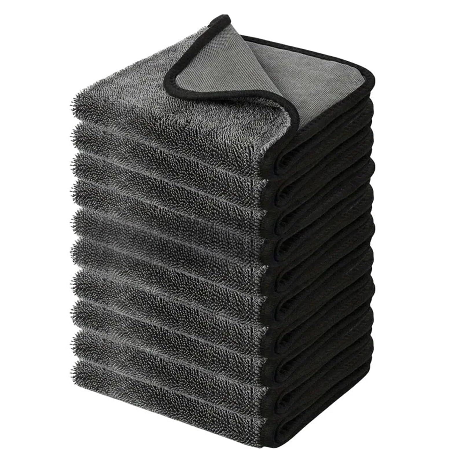 5 x strapazierfähige Faser-Autotücher – saugfähige Trockentücher für kratzfreie Autopflege (30 x 40 cm, 5 Stück)