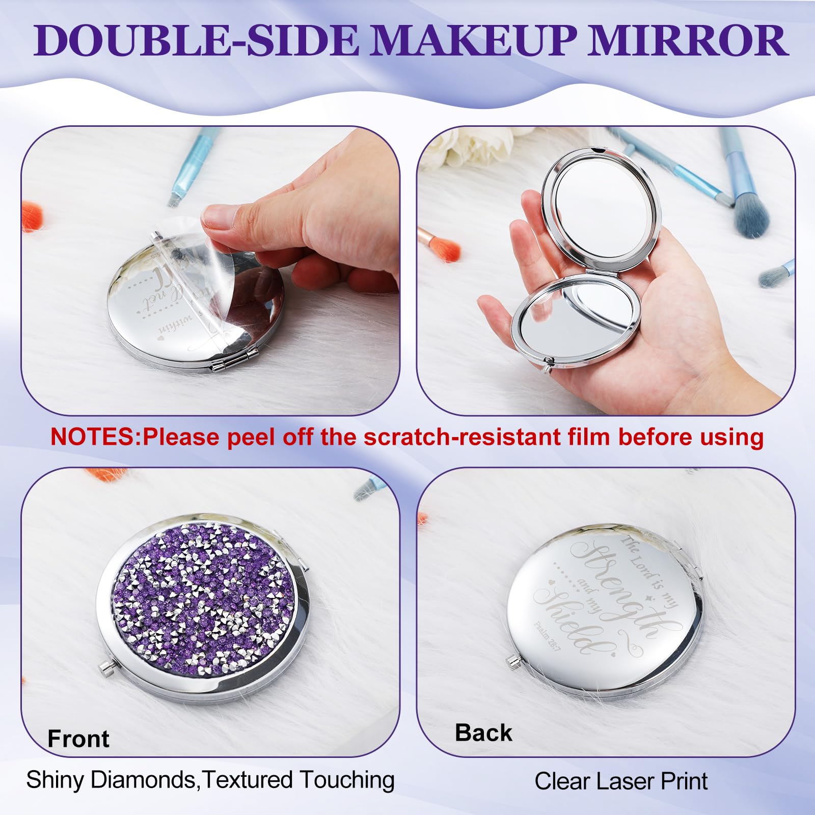 Thyle 12-Piece Christian Bible Verse Compact Mirror Gift Set