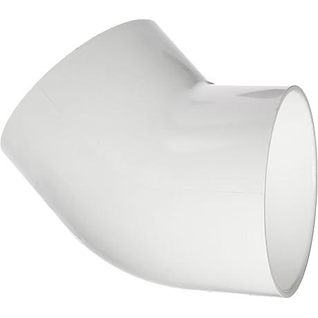 Spears 8 Inch PVC Pipe Fitting, 45 Degree Elbow, Schedule 40