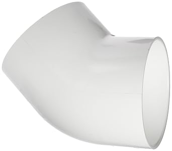 Spears 417 Series PVC Pipe Fitting, 45 Degree Elbow, Schedule 40, 1-1/4" Socket