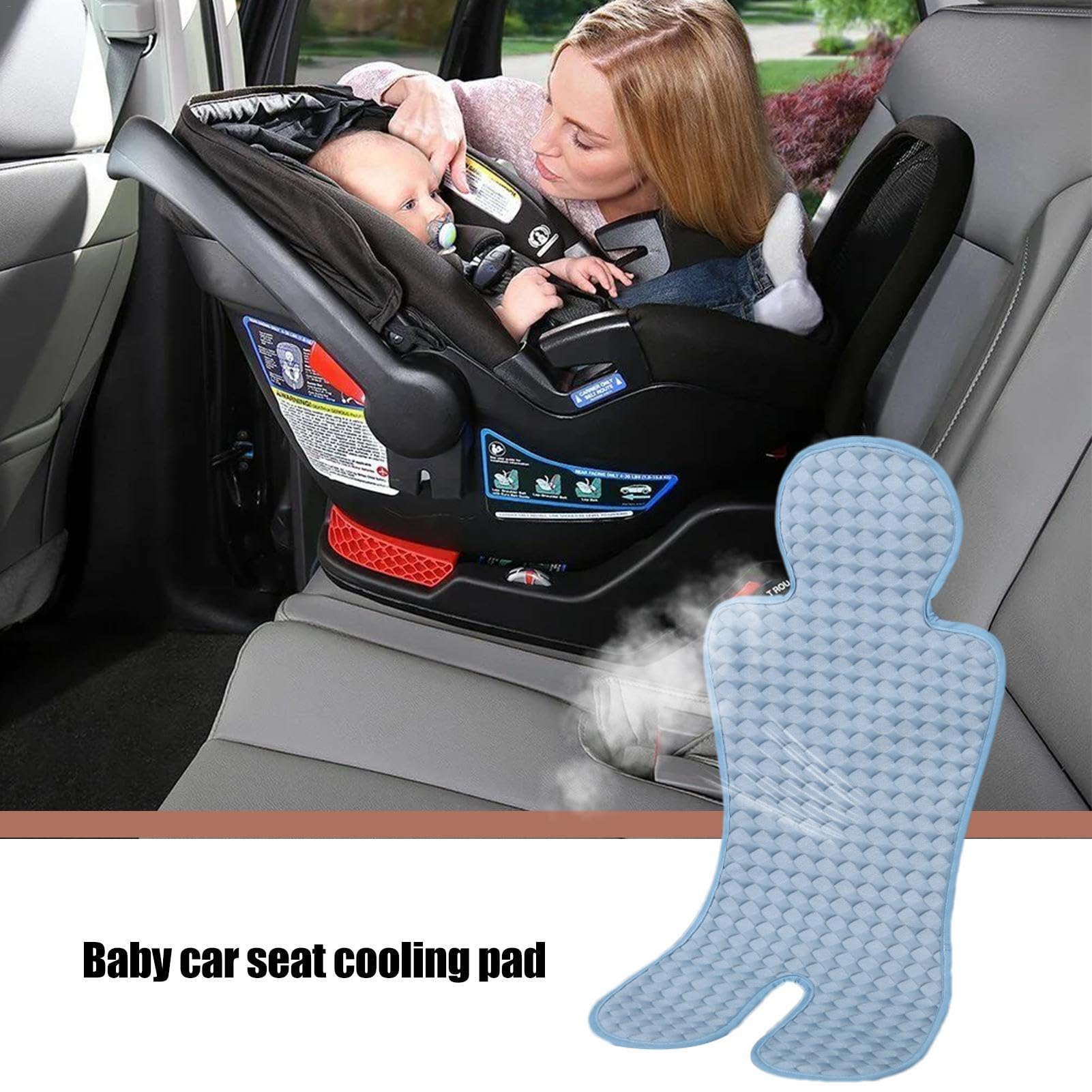 Almohadilla de enfriamiento para asiento de automóvil para bebés, Enfriador de asiento de automóvil para niños - Cojín de hielo para silla Hot Days | Almohadilla de enfriamiento para cochecito de bebé