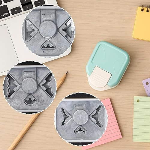 Miniatura 4 de LOVEINUSA Perforadora de esquina, 3 en 1, cortador de esquina para manualidades de papel, proyectos de bricolaje, álbumes de recortes, tarjetas de