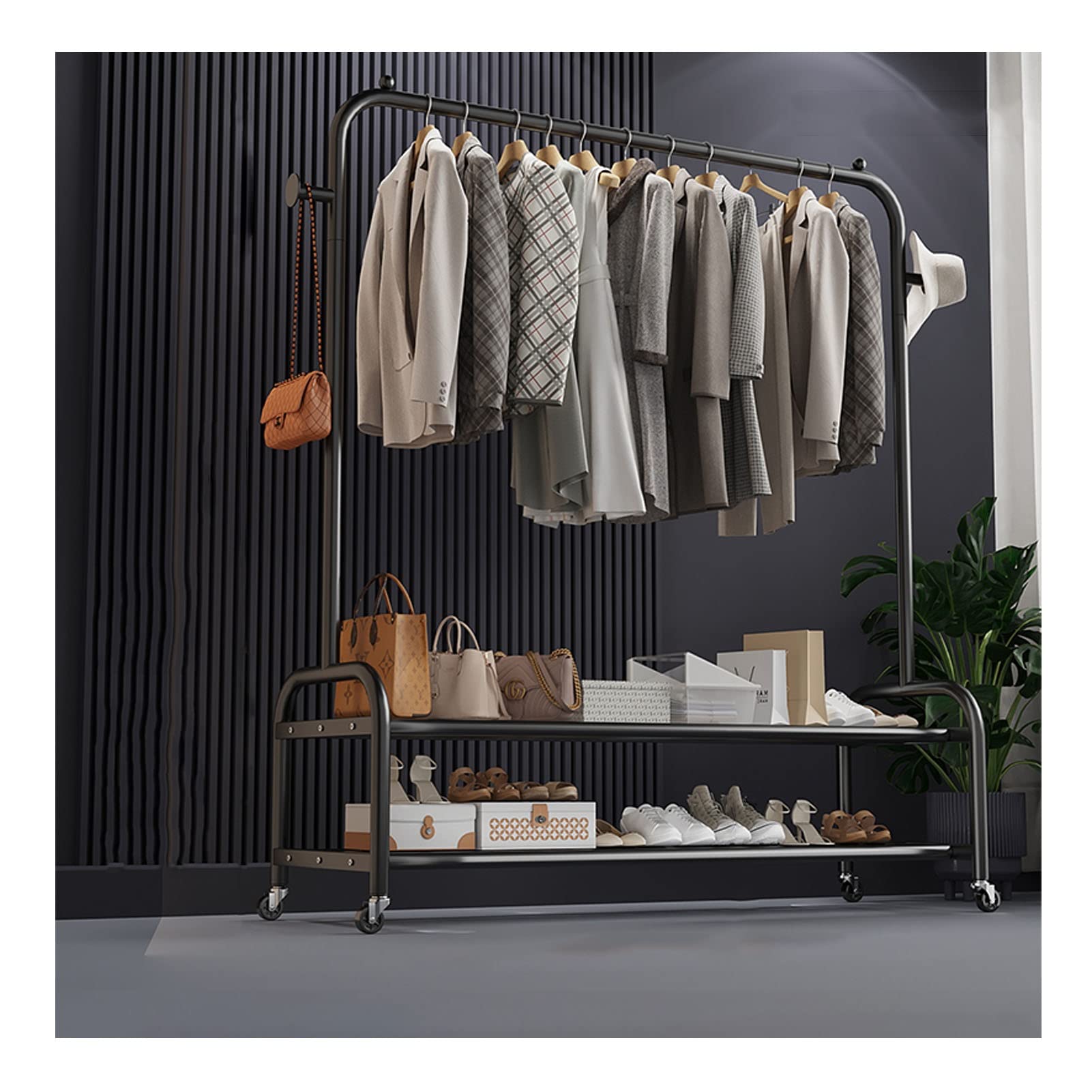 Chariot à vêtements multifonction idéal pour organiser la chambre à coucher