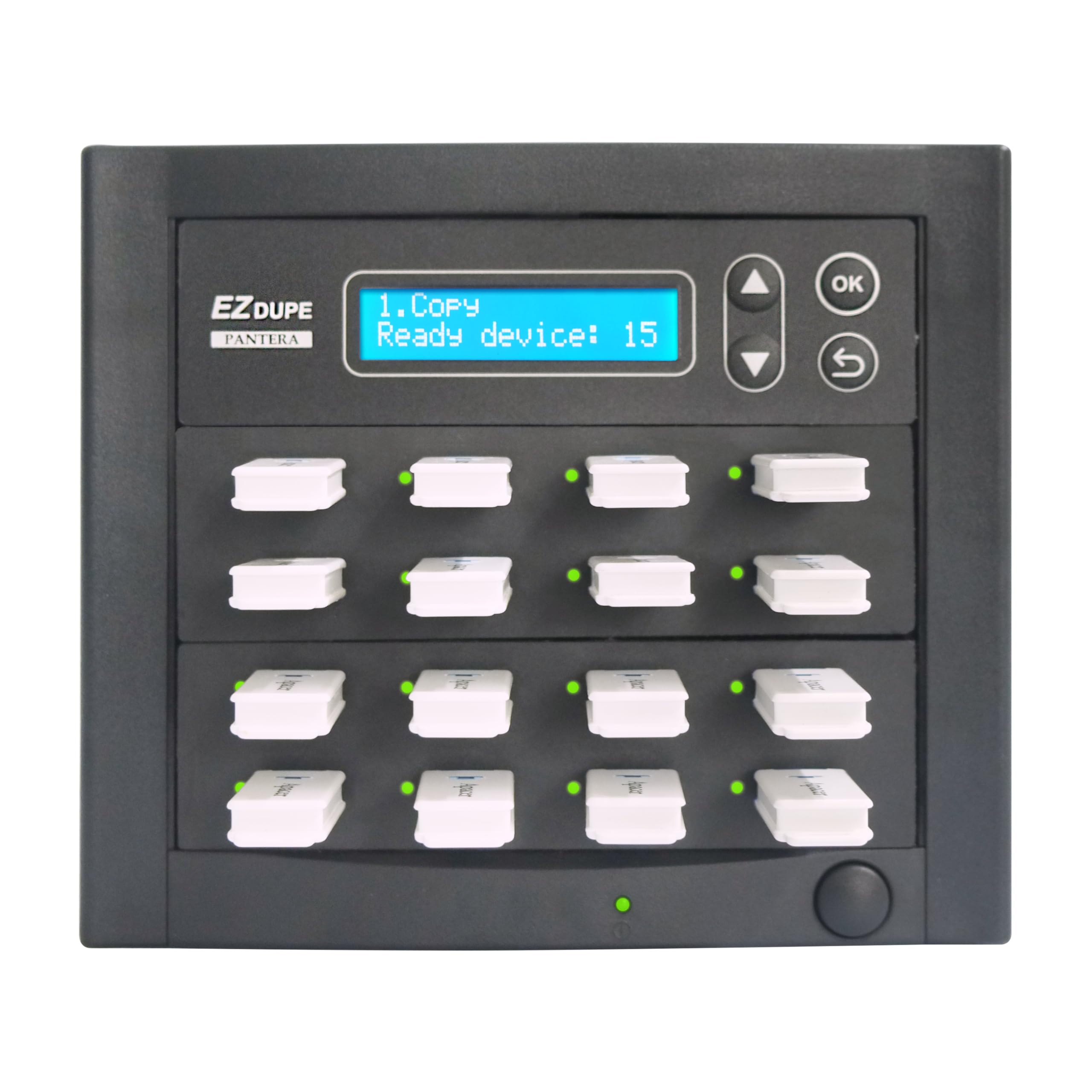 EZ DUPE Duplicateur de Clé USB à 15 Ports Cibles - Duplicateur et Effaceur Autonome de Clé USB (USB Pantera)