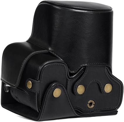 MegaGear Estuche Ever Ready, Funda de Cuero, de Pronto Uso, con Correa Compatible con Sony Cyber-Shot DSC-RX10 IV, DSC-RX10 III