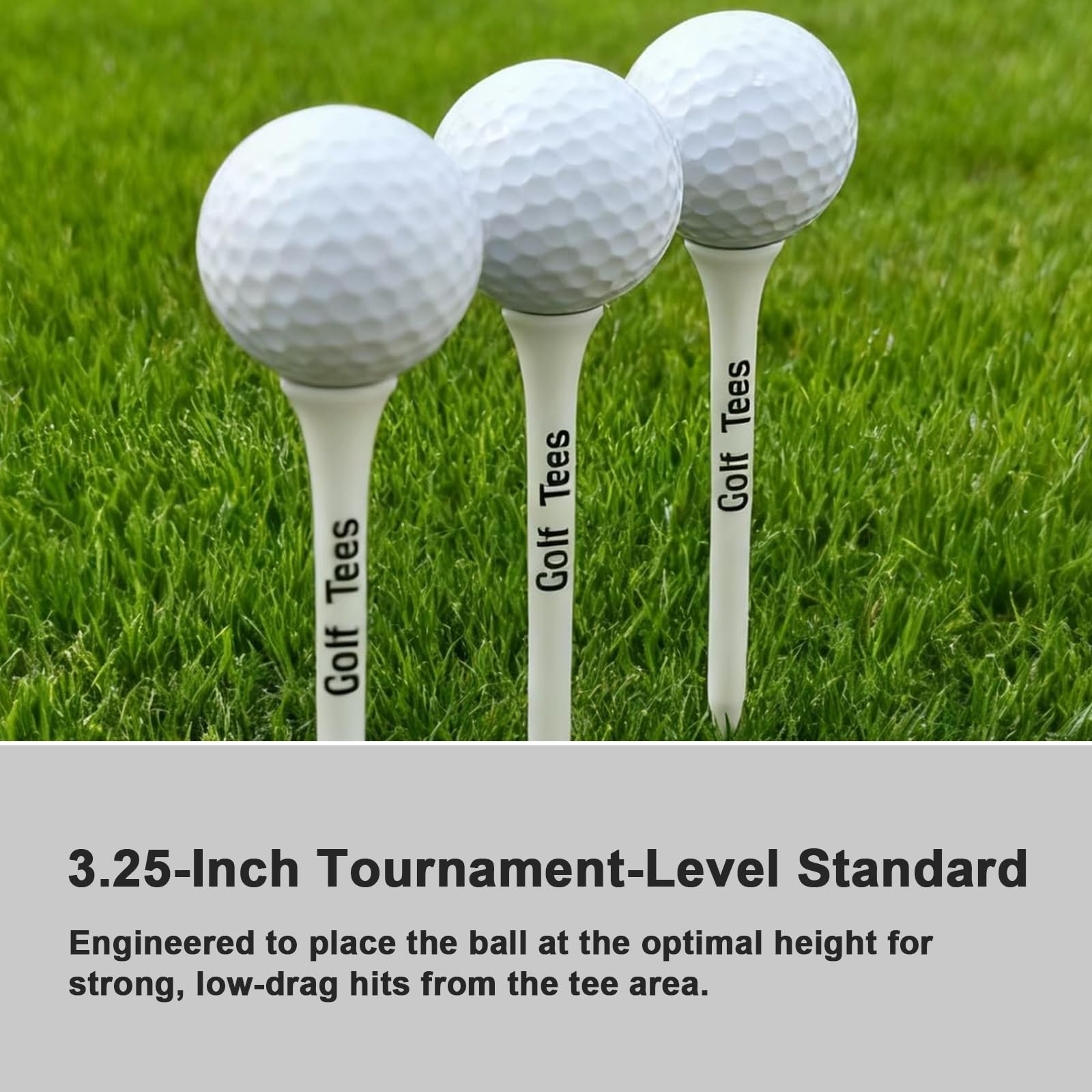 120 Tee Golf Bambu Legno, di qualità Sostenibile, Biodegradabile Stile Vintage Anticaduta Lucidato Laser, Scatola Tasca Regalo Golf Uomo