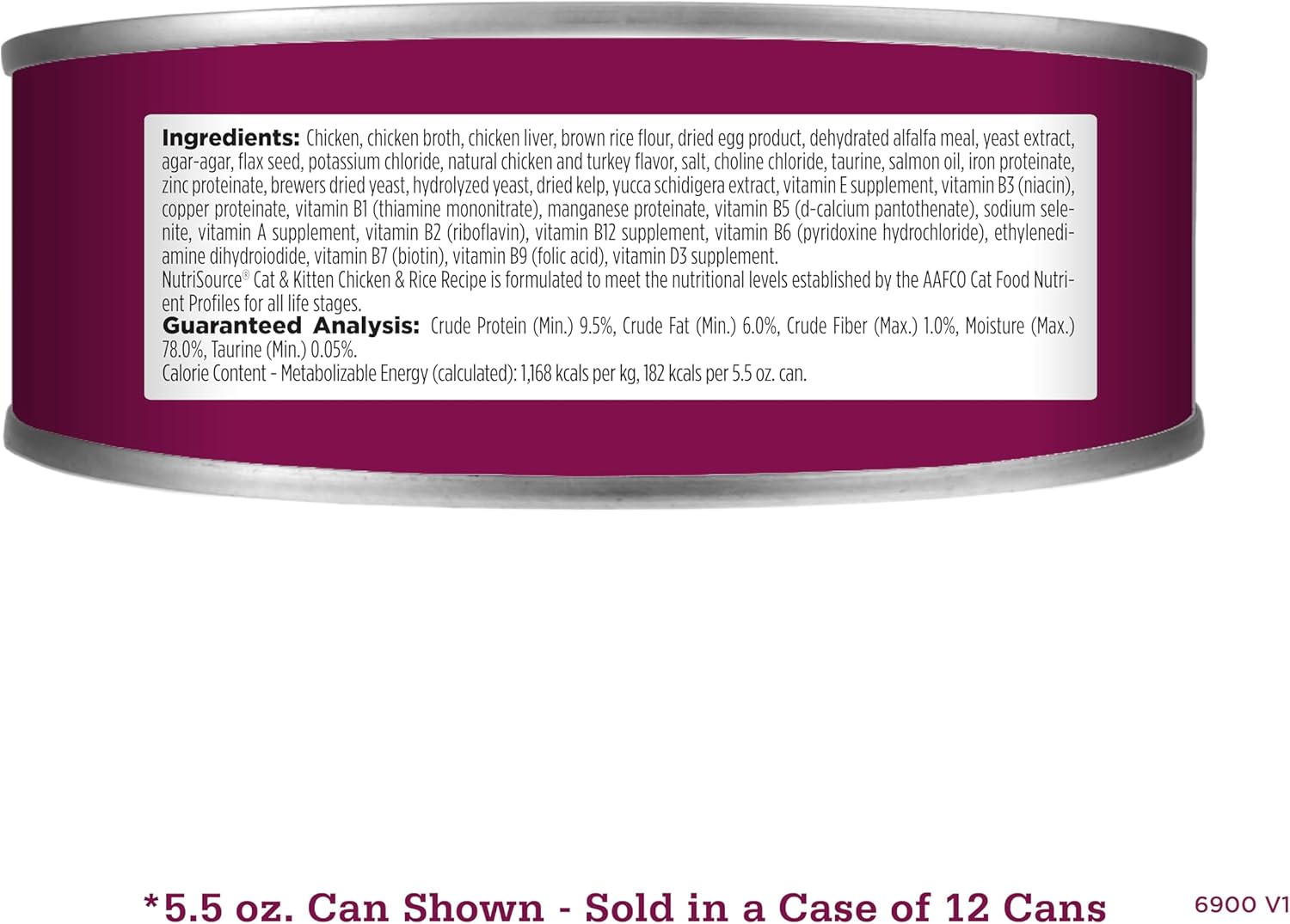 Nutri Source Cat & Kitten - Chicken & Rice - 12 X 5 Oz