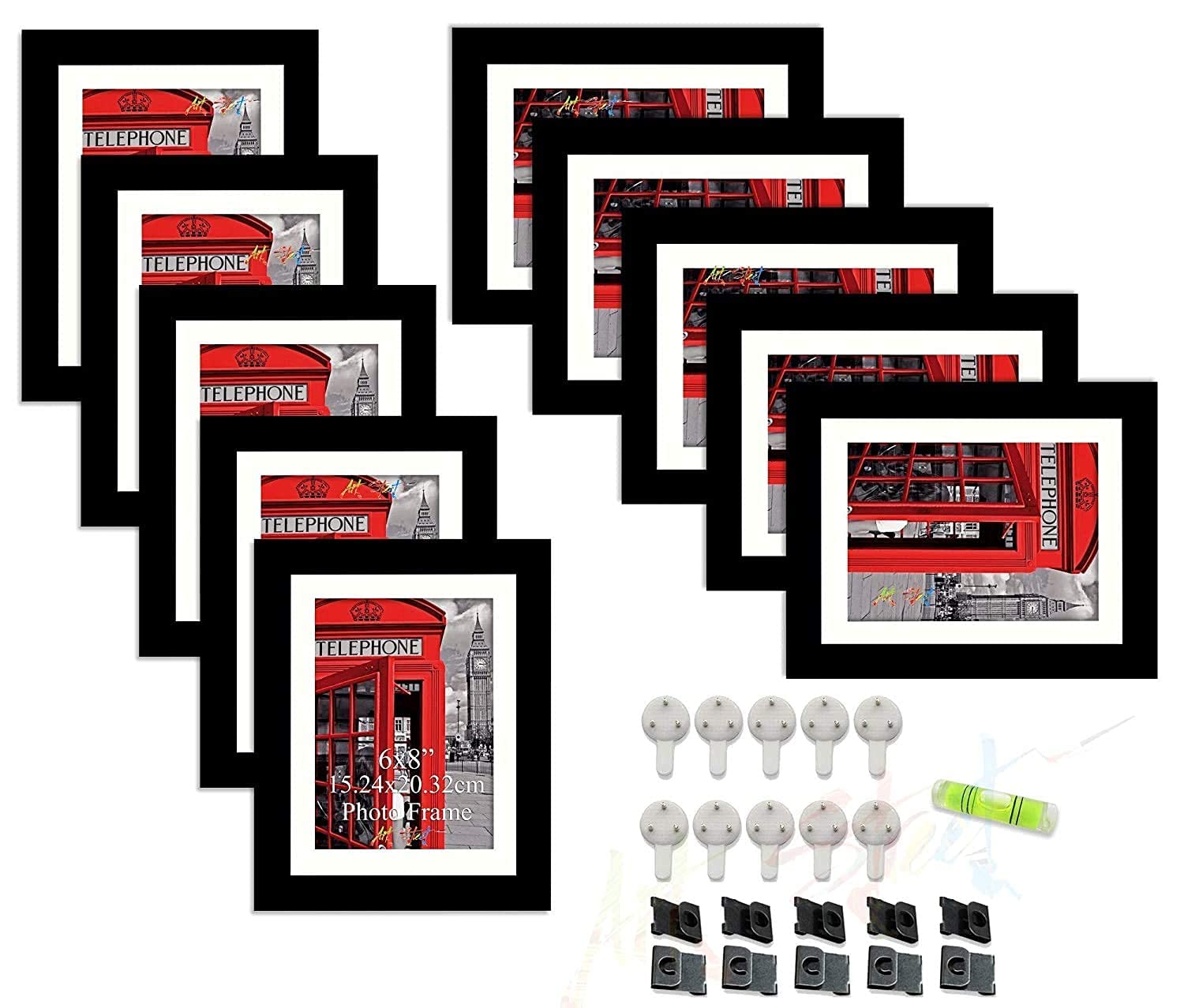 Cadres photo muraux Kas lot de 10 pour valoriser vos souvenirs