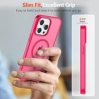 Vista 152 de SUPFINE - Funda magnética para iPhone 13 Pro Max (compatible con MagSafe), (protección contra caídas de grado militar de 10 pies), delgada, Negro