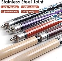 Vista 5 de Kmise Pool Stick Set of - 58" Pool Cue Stick, Canadian Maple Professional Billiards Pool Cue, Pool Sticks for Adults, 18~21oz Multiple