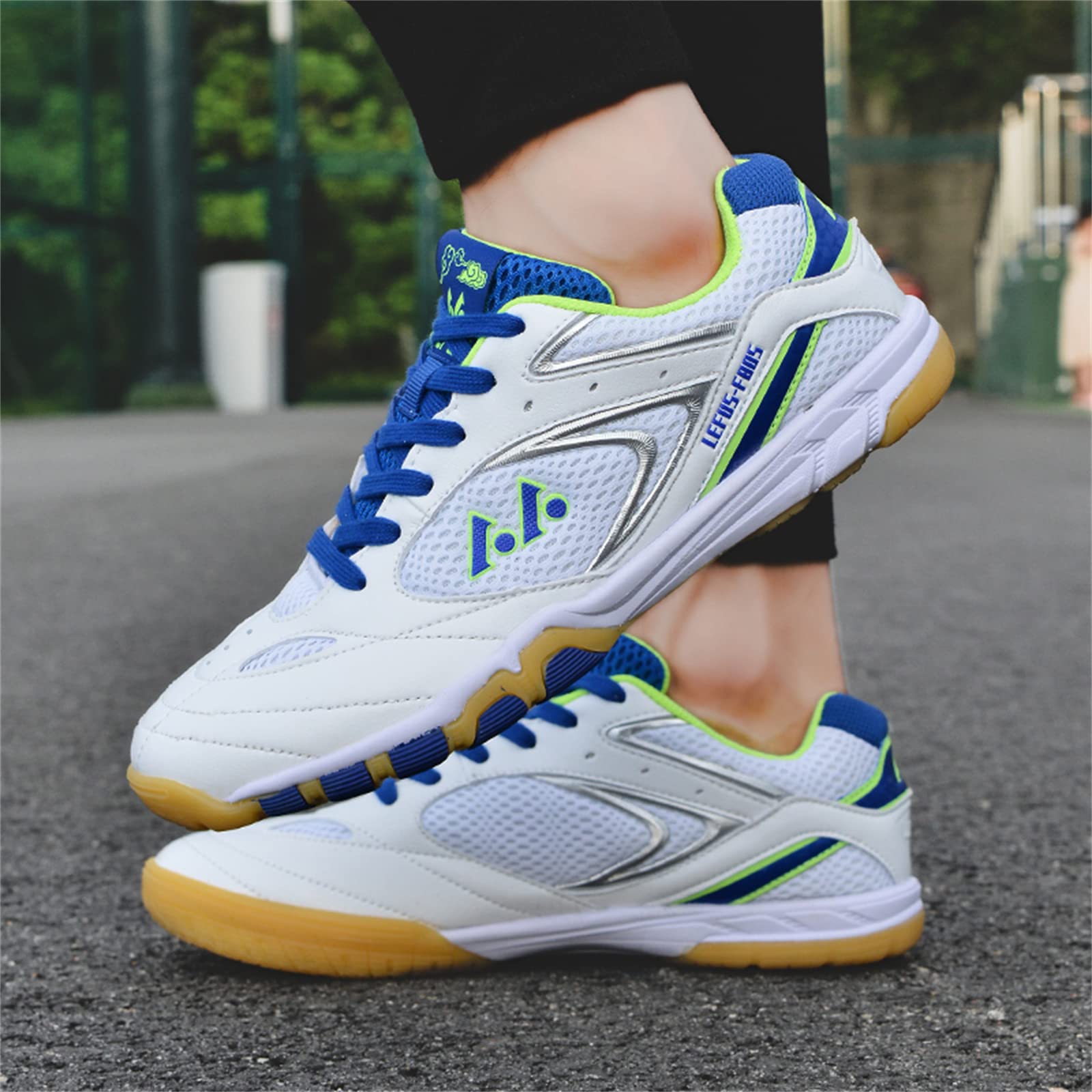 Chaussures de tennis de table pour homme et femme - Légères - Badminton - Baskets d'intérieur douces et respirantes - Pour adolescents et étudiants