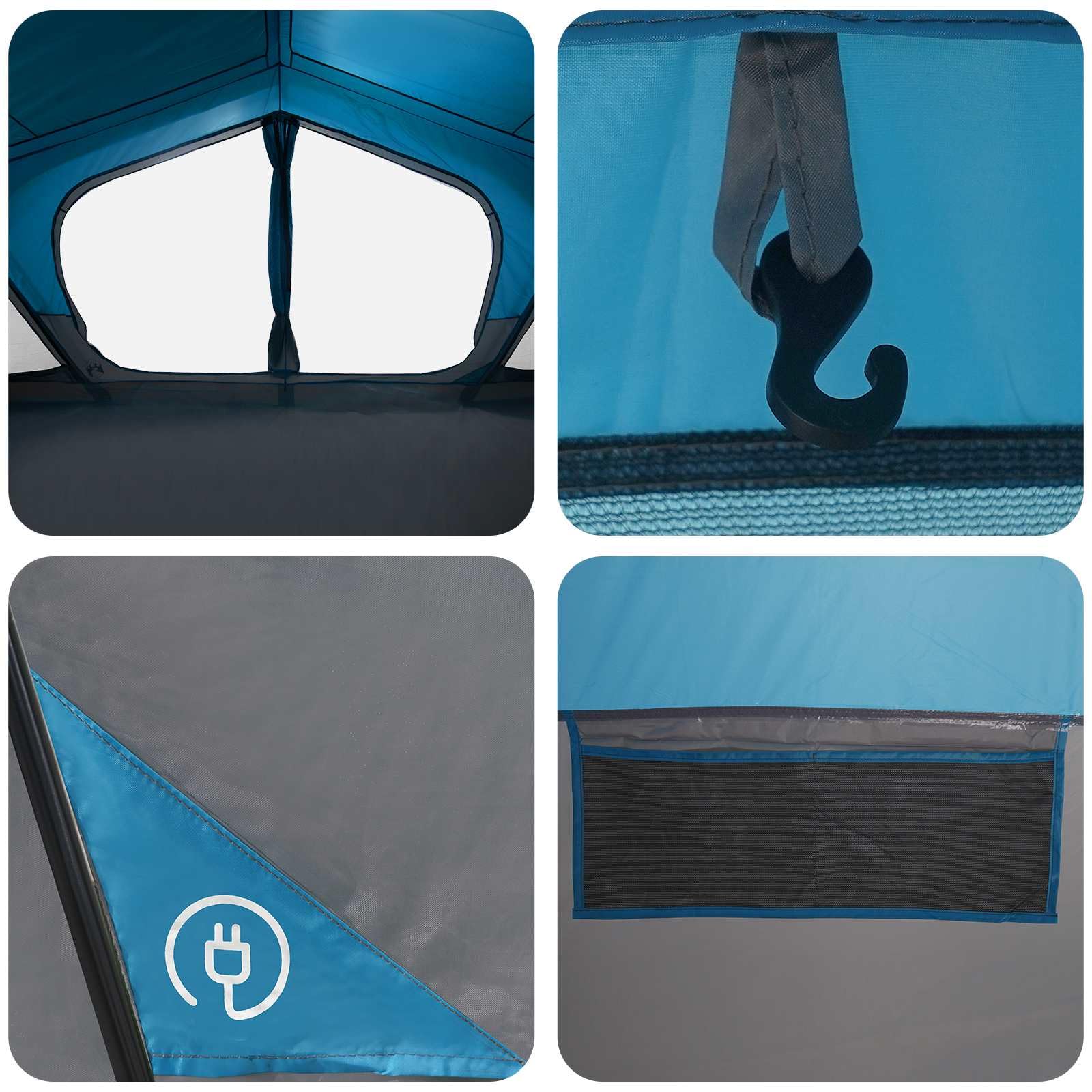 Zielony namiot kabinowy 480 x 273 x 205 cm Poliester Stal