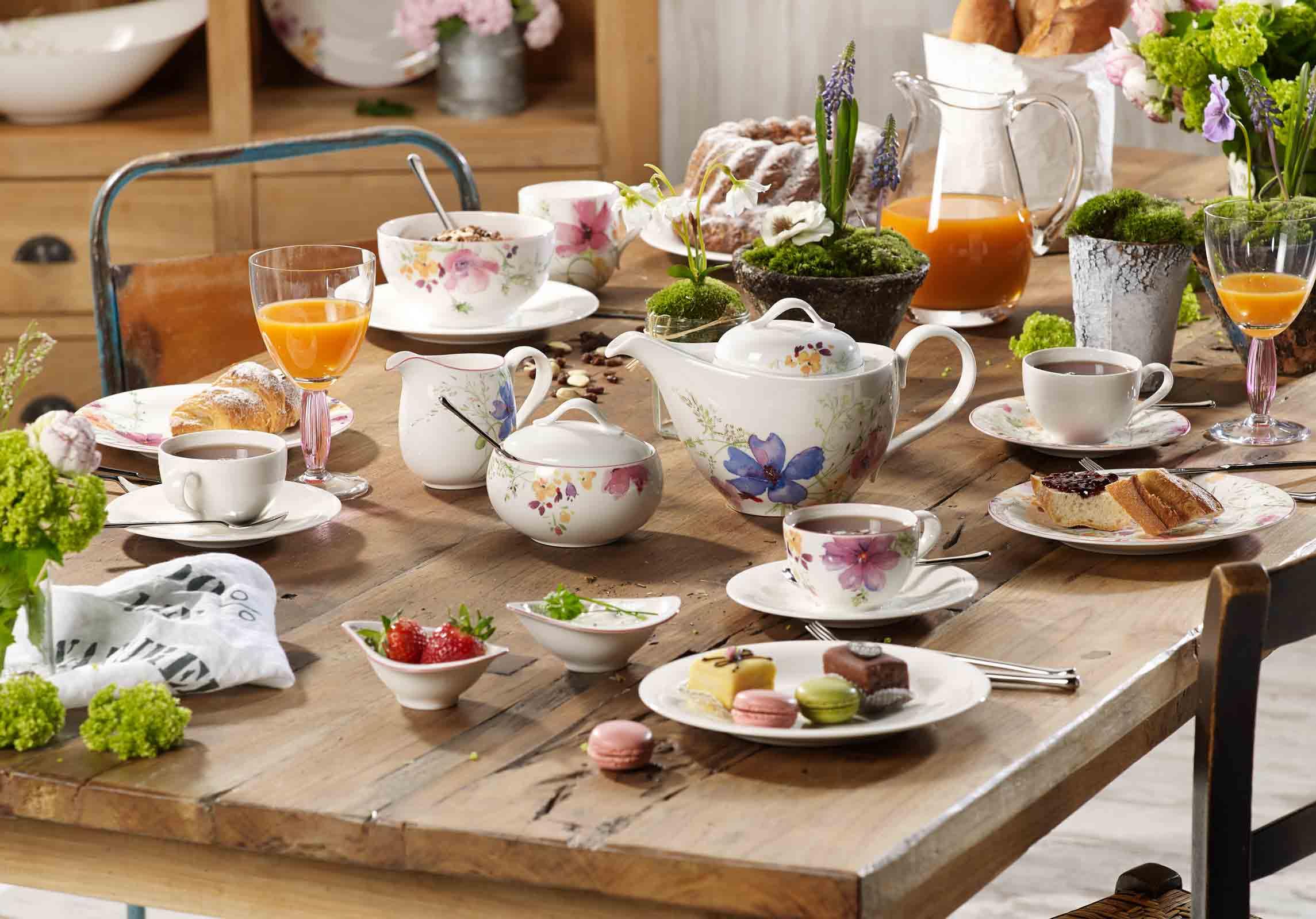 Villeroy & Boch Mariefleur Gris Basic 6er Set Dipschälchen 12x8cm