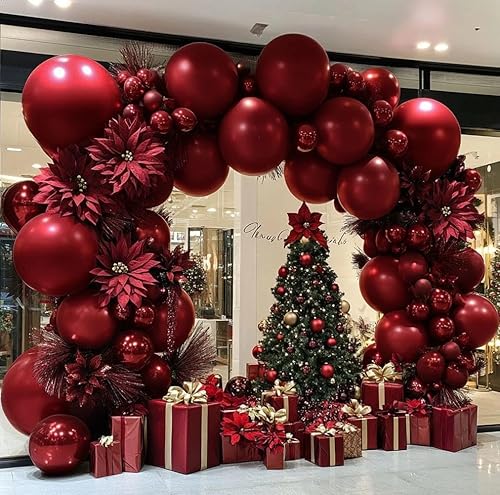 Vista 14 de Guirnalda de globos de color rosa pastel de doble relleno, globos de látex rosa claro, diferentes tamaños, 18/12/5 pulgadas, kit de globos de Rosa