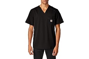 Modernized Scrub Top: Carhartt Men's Slim Fit V-Neck Top