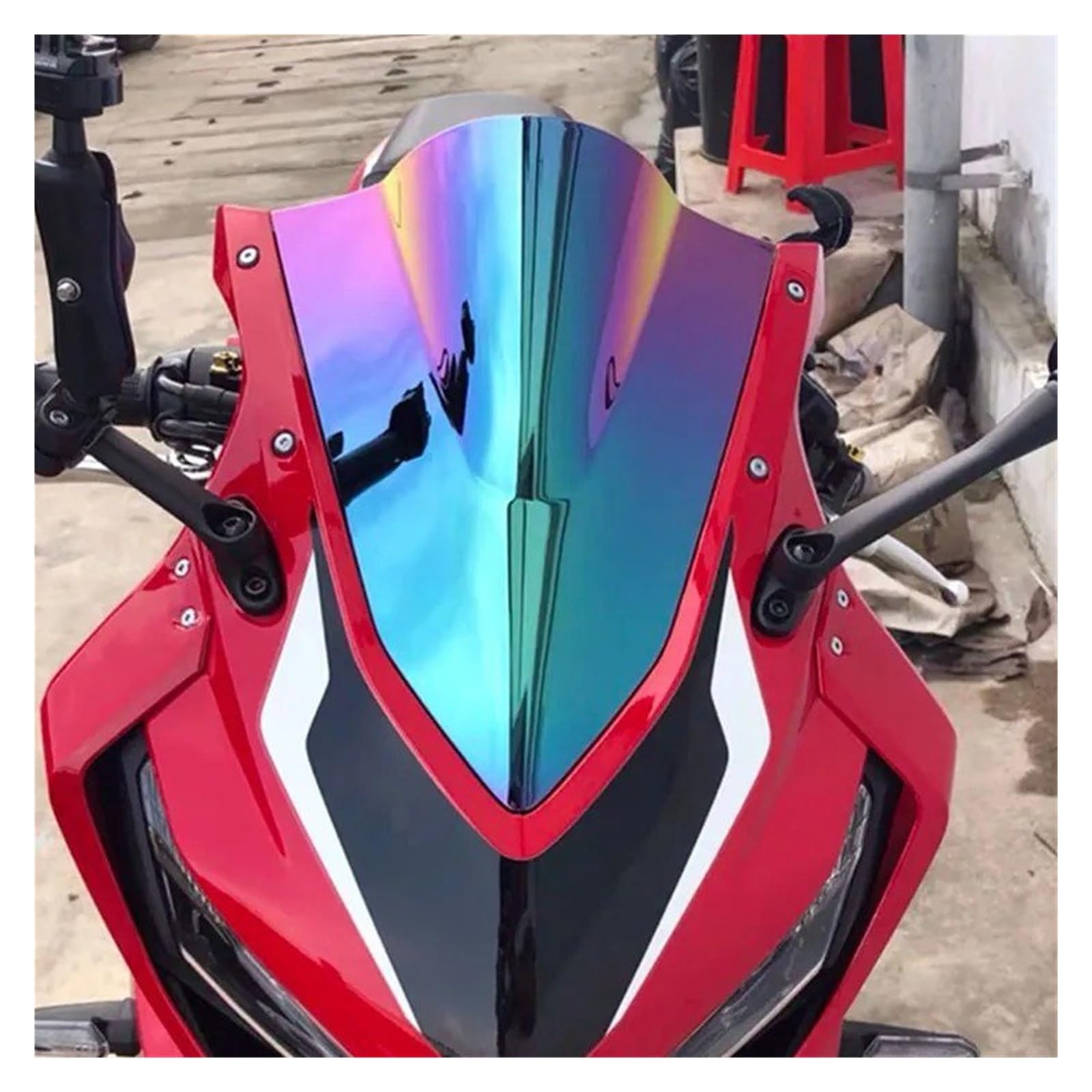Cupolino Moto Per CBR650R CBR 650R 2019 2020 2021 2022 2023 2024 Moto Parabrezza Fumo Nero Grigio Lridium Parabrezza(Lridium)