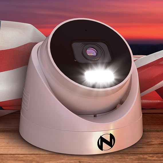 Night Owl Wired IP 4MP Deterrence Dome Camera with 2-Way Audio - 2 Pack - White