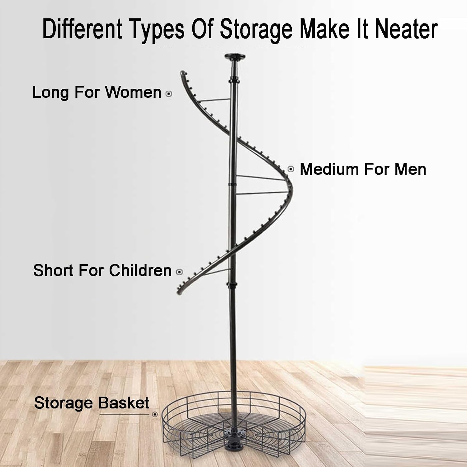 耐荷重100kg 頑丈回転ハンガーラック | 収納用品の企画・通販サイト