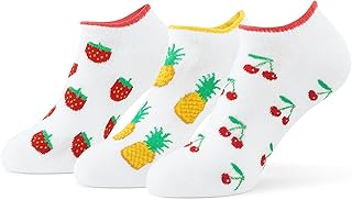 مجموعة شرابات بطول الكاحل بنمط فاكهة للنساء من سام سوكس