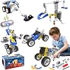 HOOGAR Erector Set for Kids, STEM Toys Gifts for 5 6 7 8 Year Old Boys Girls, Engineering Motorized Building Toys for Kids