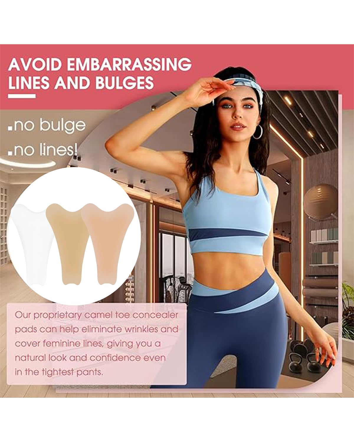 3PCS Camel Toe Concealer for Women, Light Skin, Dark Skin, and Clear Options, Seamless Coverage for Leggings, Swimwear, and Activewear, Reusable and Comfortable Design for Everyday and Gym Use - Image 7 thumbnail