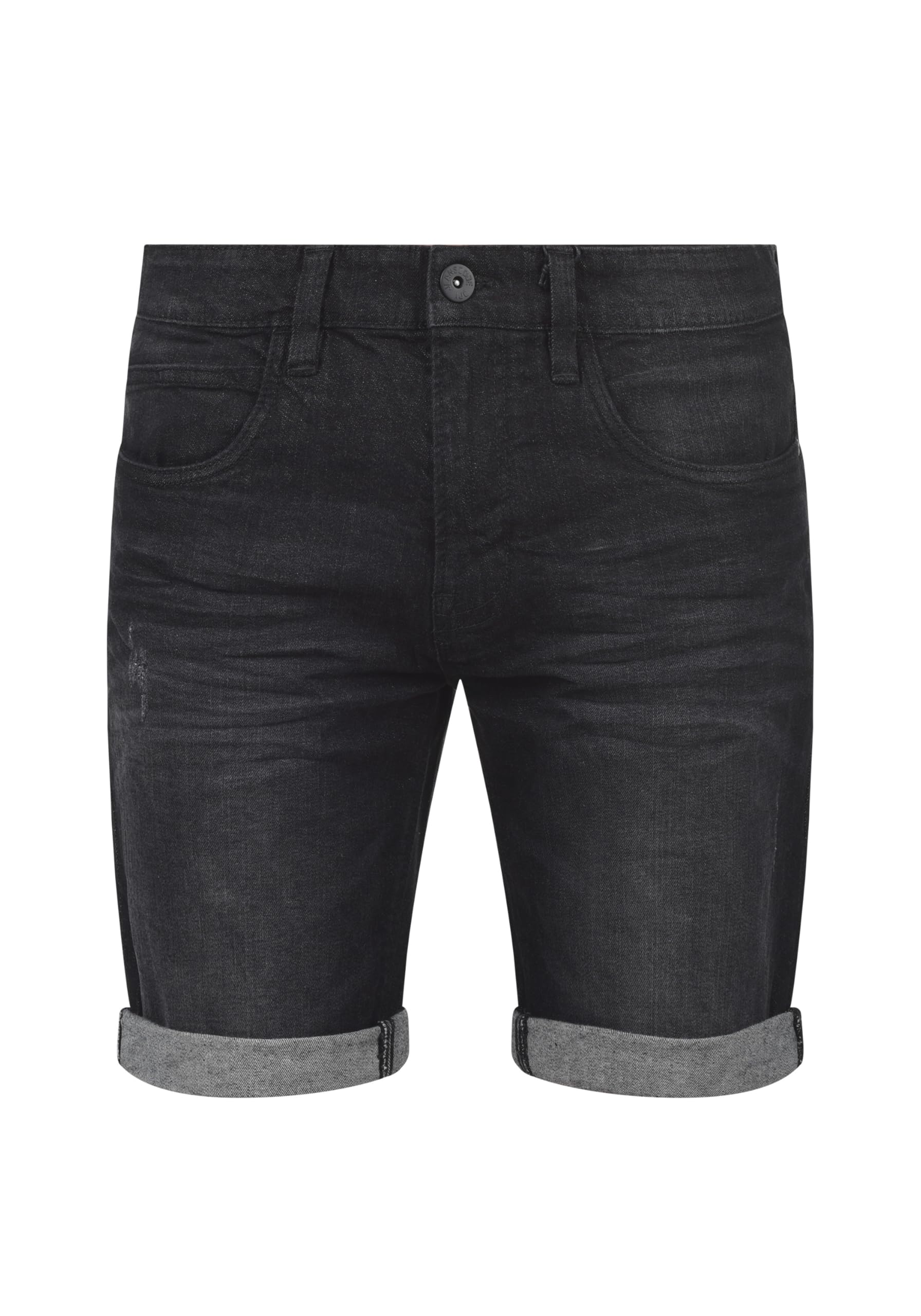 Indicode IDQuentin Herren Jeans Shorts Kurze Denim Hose im Stretch Eingriffstaschen Destroyed-Optik Baumwollmischung Regular fit