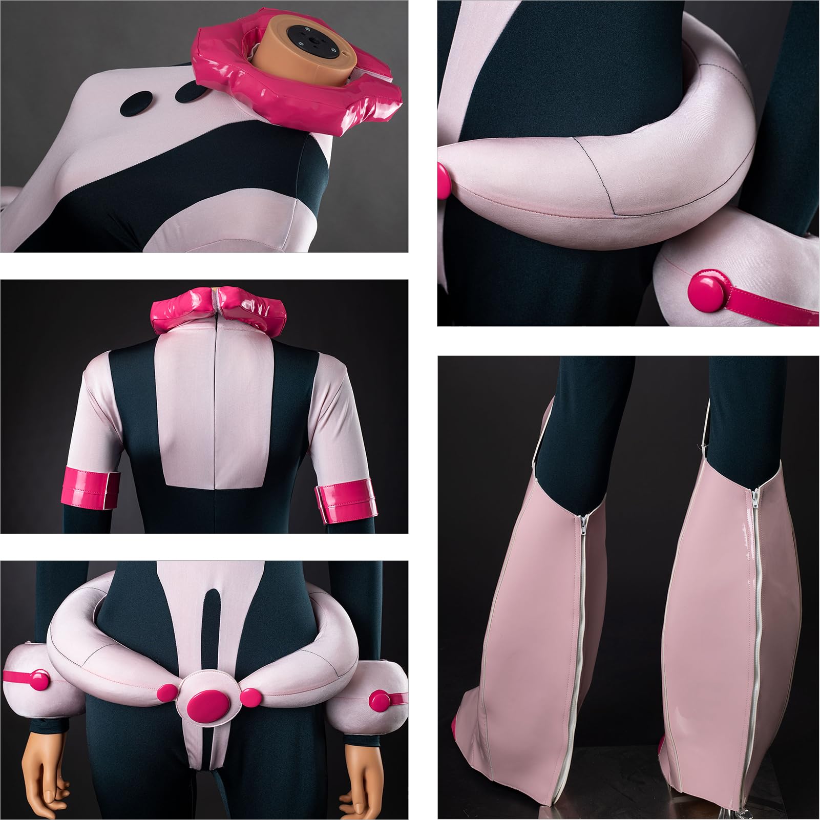 Cosfun Women Anime Cosplay Bodysuit Jumpsuit Mha Hero Suit Costume Upgrade Ver