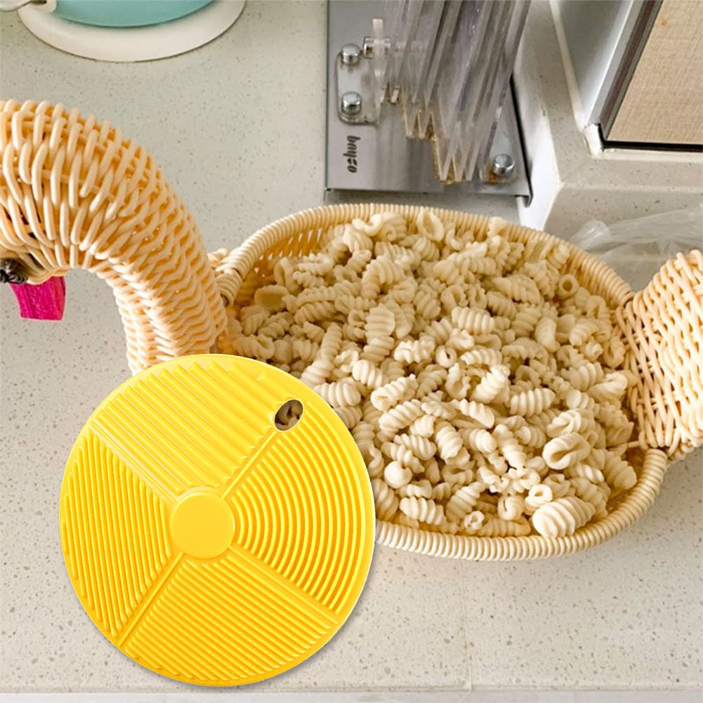 Nudelbrett Für Hausgemachte Pasta – Mit Rolle Und Schaber – Aus Kunststoff, 16x10,5 Cm – Für Spaghetti, Makkaroni