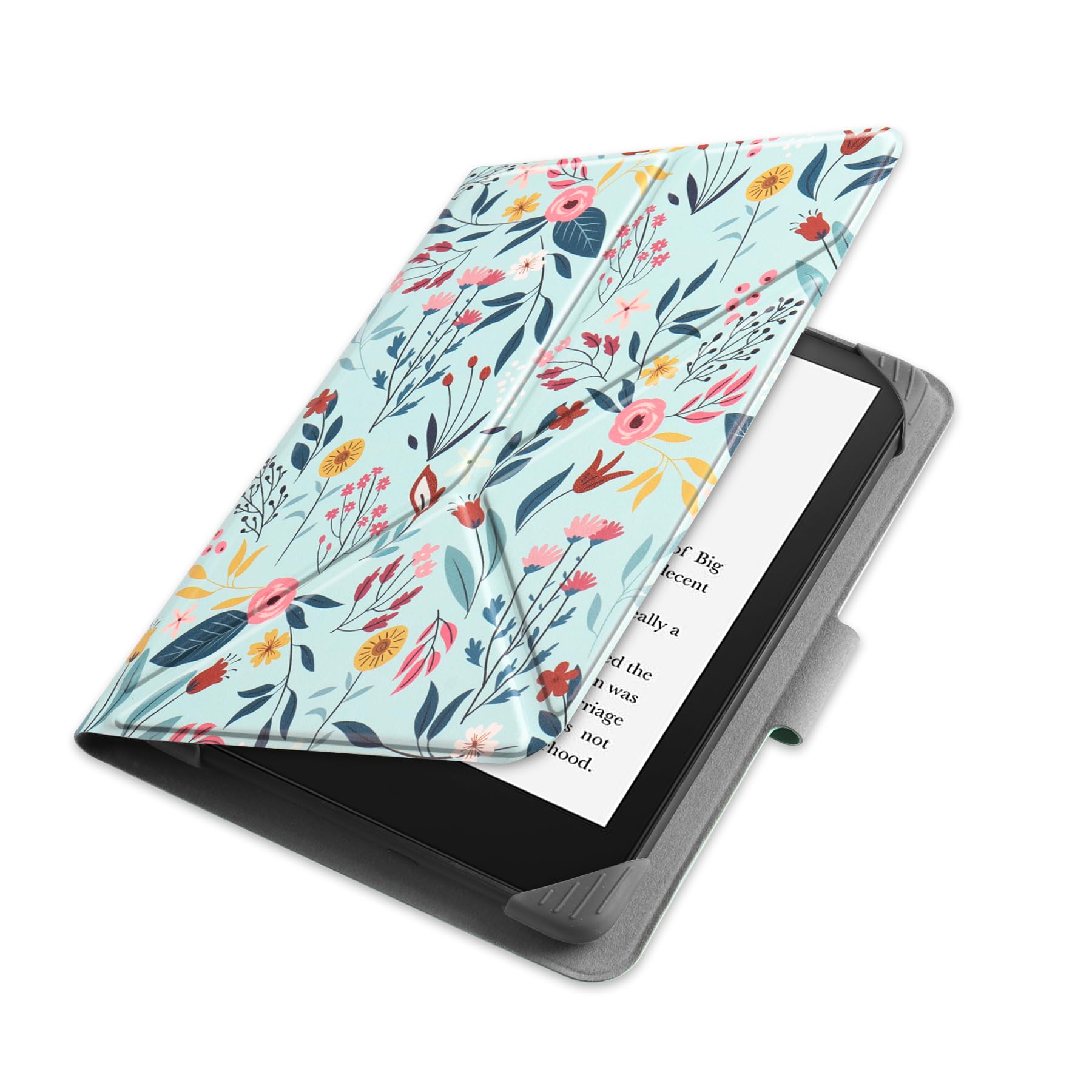 Display Lenovo Tab M10 Fhd Plus Custodia In Pelle Per Tablet Amazon Kindle/Fire 7/HD 10 – Supporto Intelligente Magnetico Cover Con Supporto Magnetico - Foto 3