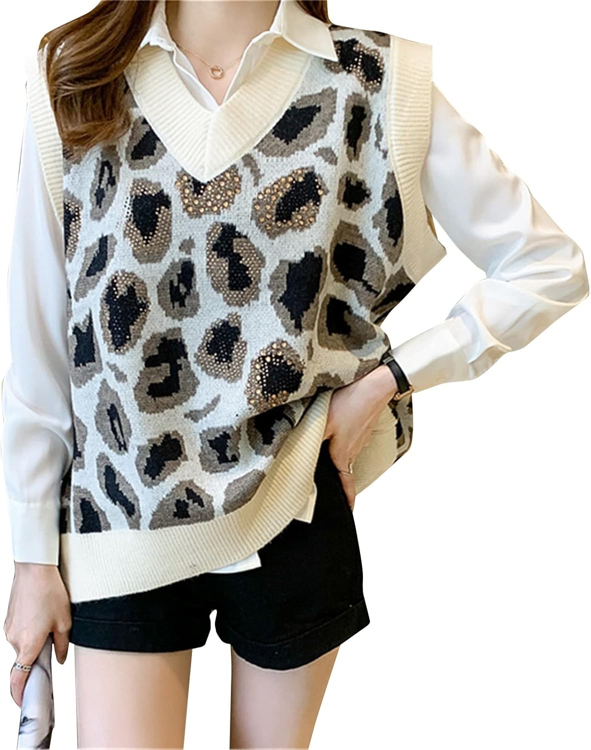 とある科学の超電磁砲 常盤台中学校 女子制服 ニットベスト ベージュ L