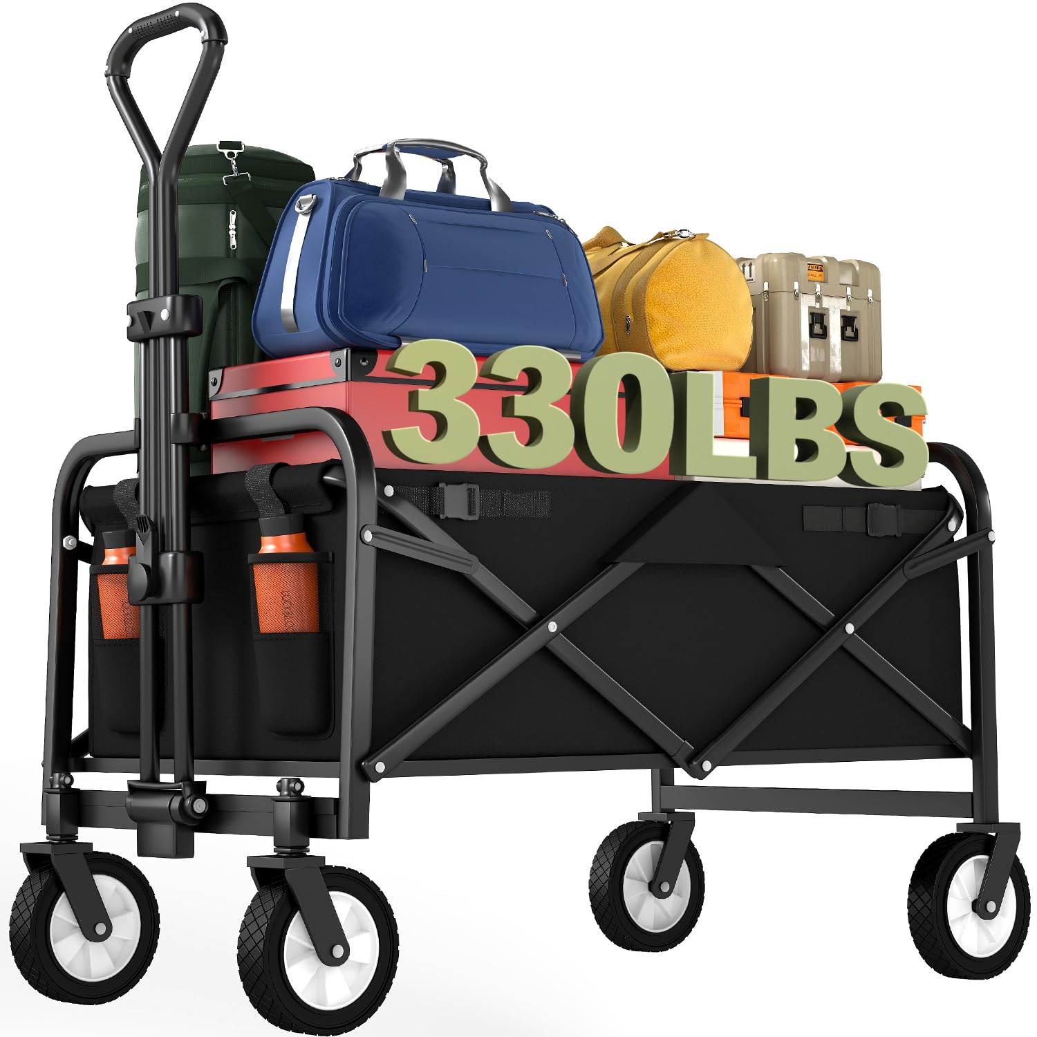 FDW Collapsible Folding Wagon Garden Cart Beach Wagon
