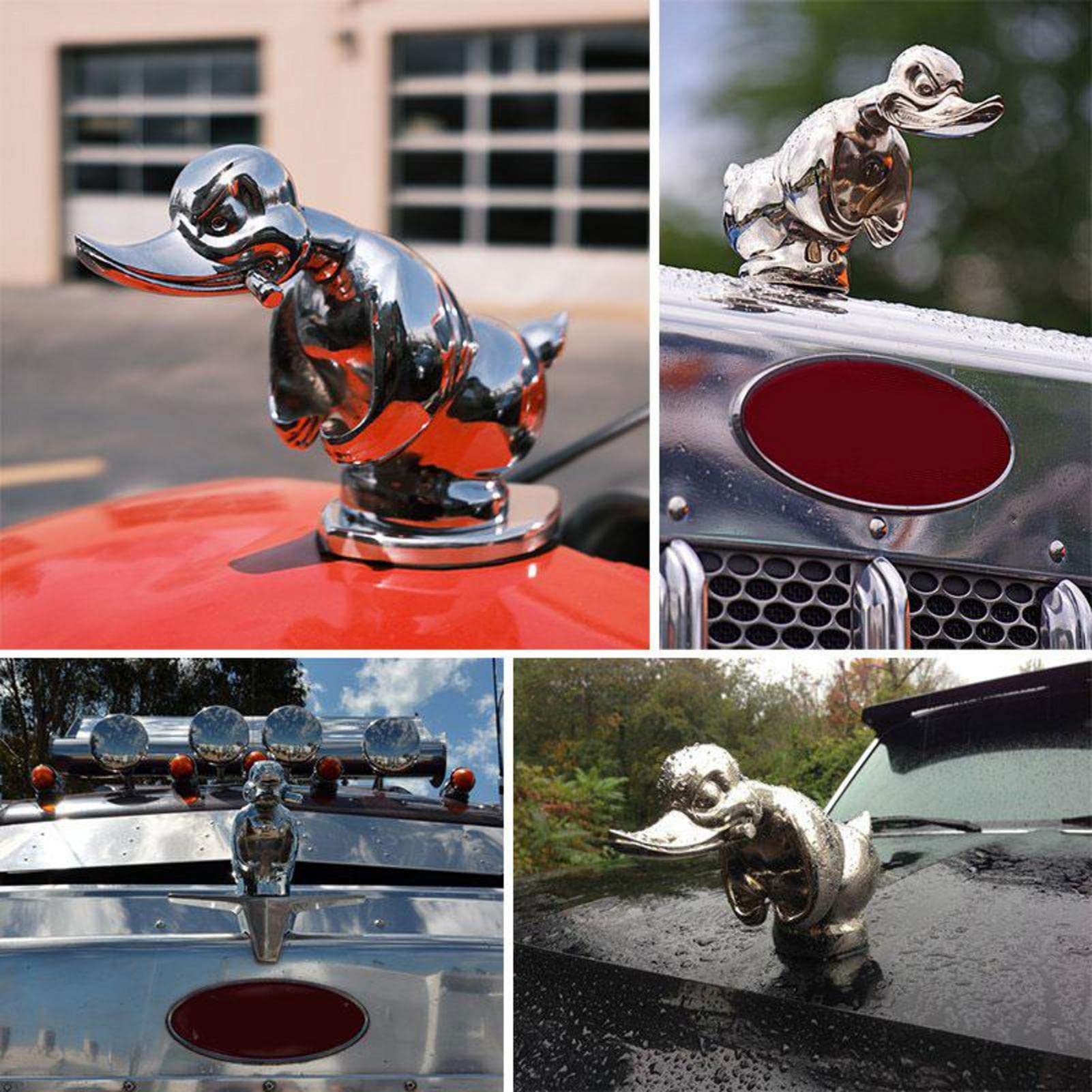 Amazon.com: glueckind Adorno de capucha de pato enojado, a prueba de muerte,  decoración de pared de bar de convoy negro, calcomanía frontal para  automóvil, accesorios de decoración : Automotriz, image size:1601x1601