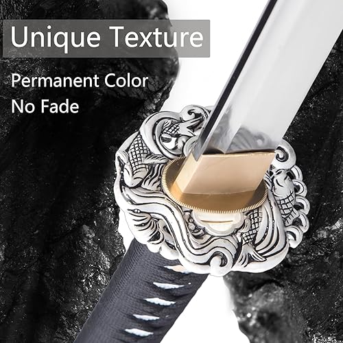 Miniatura 2 de Japanese Katana Sword, Handmade Real Sharp Katana1060 Carbon Steel, Full Tang, TemperedClay Samurai Sword