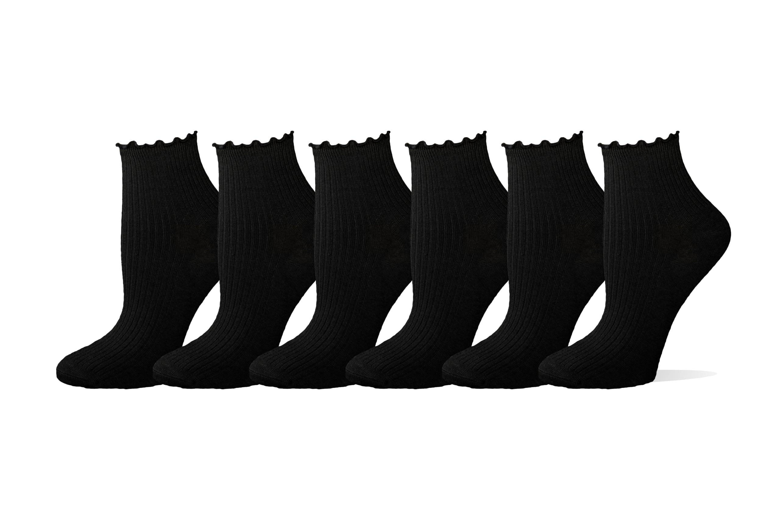 Amazon Essentials Damen Knöchelsocken mit gekräuseltem Rand