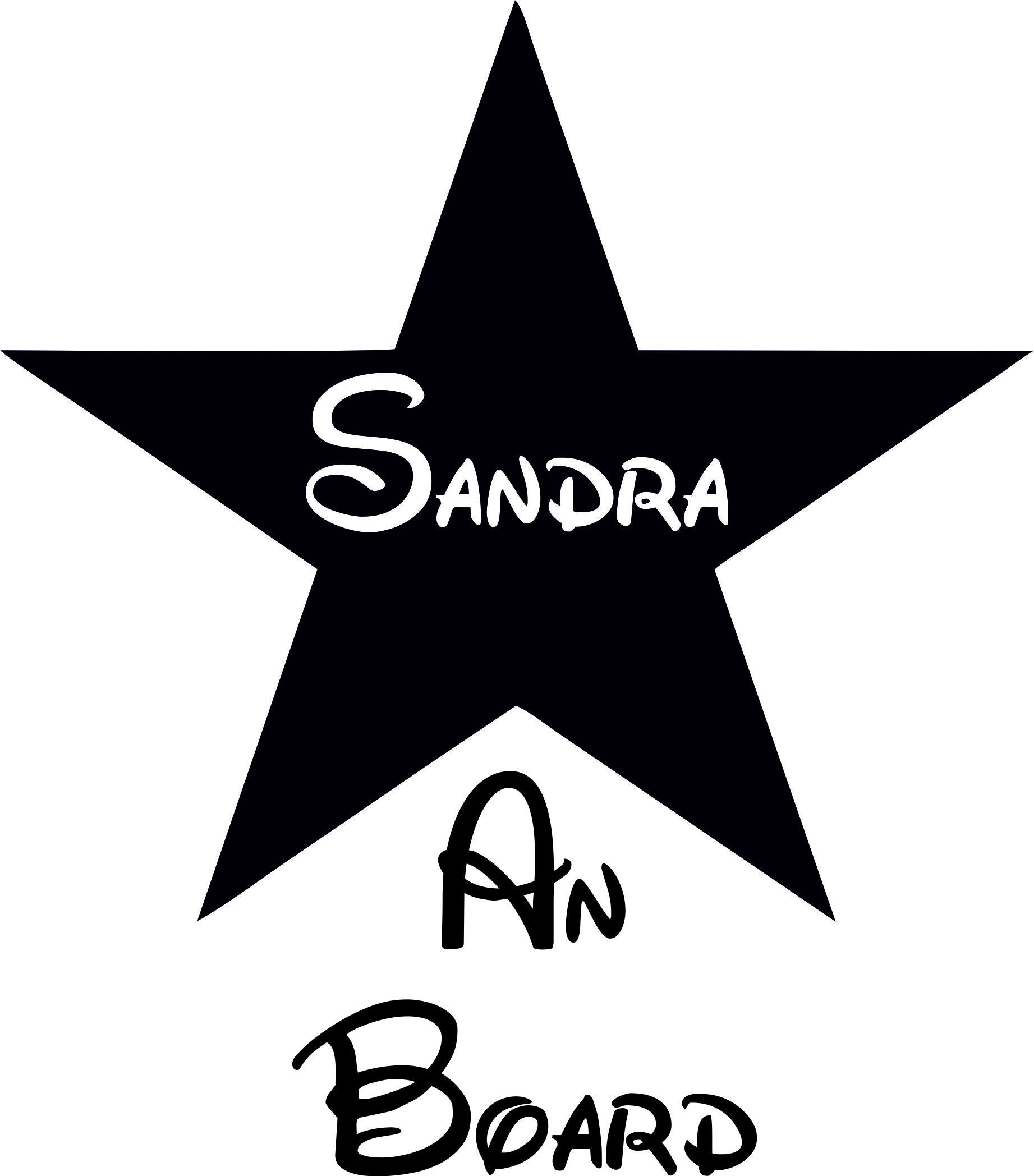 Baby On Board Rear Window Car Sticker with Name and Star