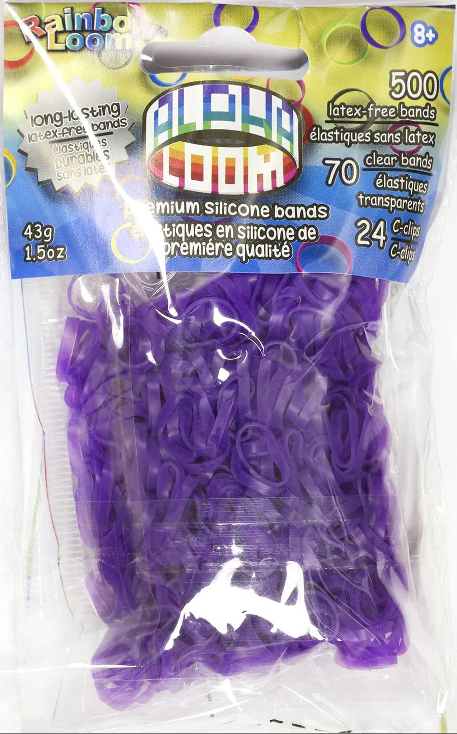 Rainbow Looms 494 B0234 Purple Alpha Bands