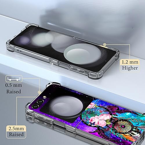 Miniatura 40 de Funda para Galaxy Z Flip 5, bonita funda protectora contra caídas de gato blanco y naranja, a prueba de golpes, carcasa protectora de cuerpo Lindo