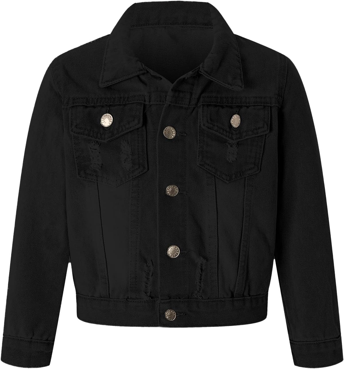 SANGTREE Girls Jean Jacket Long Sleeve Denim Jacket