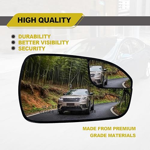 Miniatura 10 de Espejo lateral izquierdo del conductor, espejo retrovisor eléctrico con calefacción, compatible con Ford Fusion 2013-2020, repuesto # DS7Z17K707F