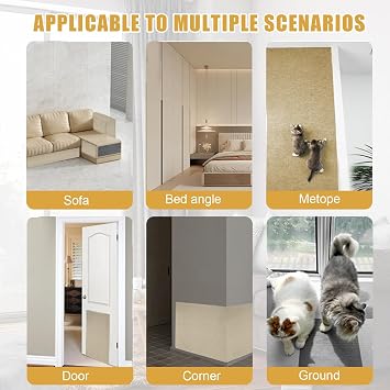 Sofa Scratcher Protector for Cats Wall – 30 x 200 cm, Self-Adhesive Carpet for Cats