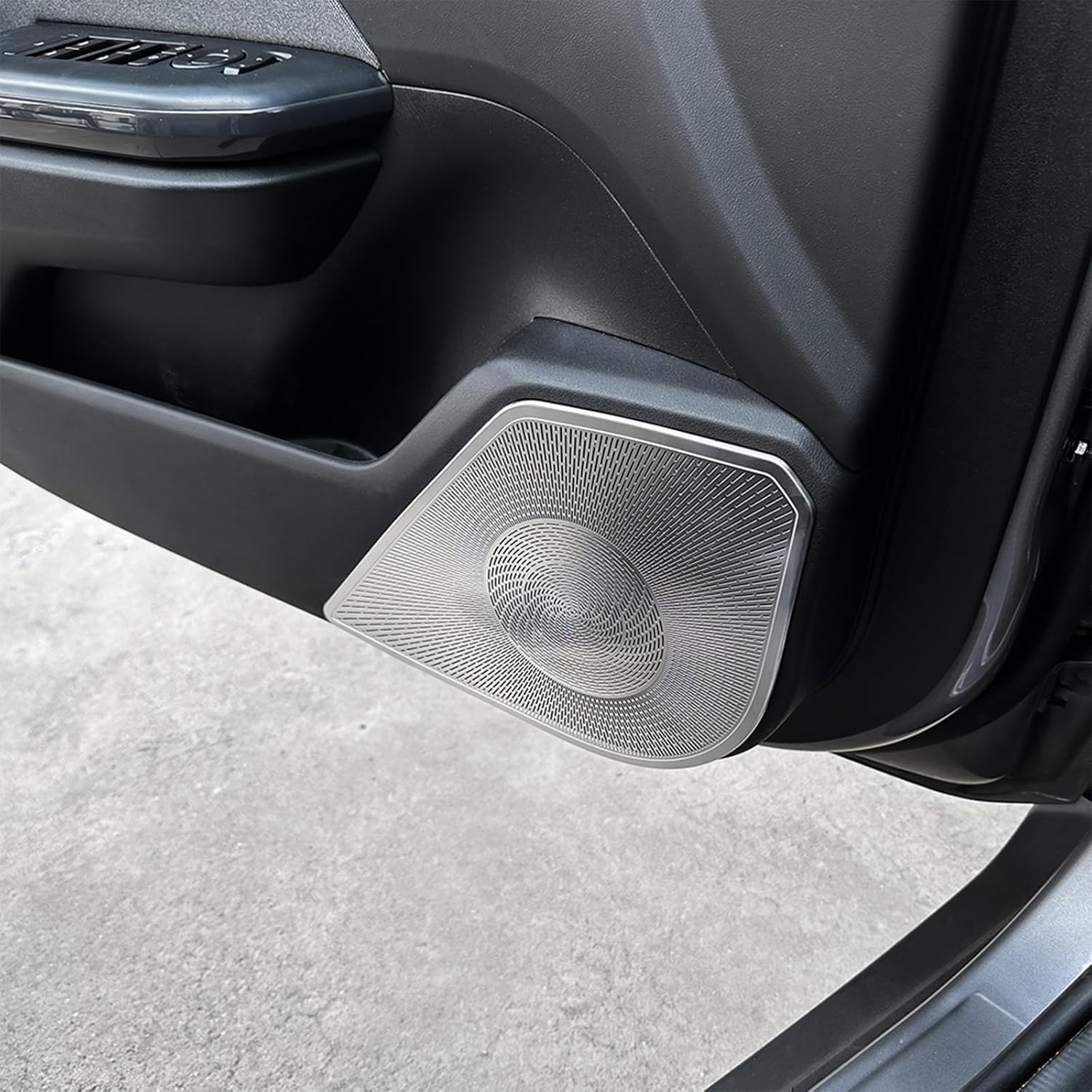 Stainless Steel Door Speaker Decoration Covers Trim Compatible With KIA K4 2024-2026 Accessories (Silver)