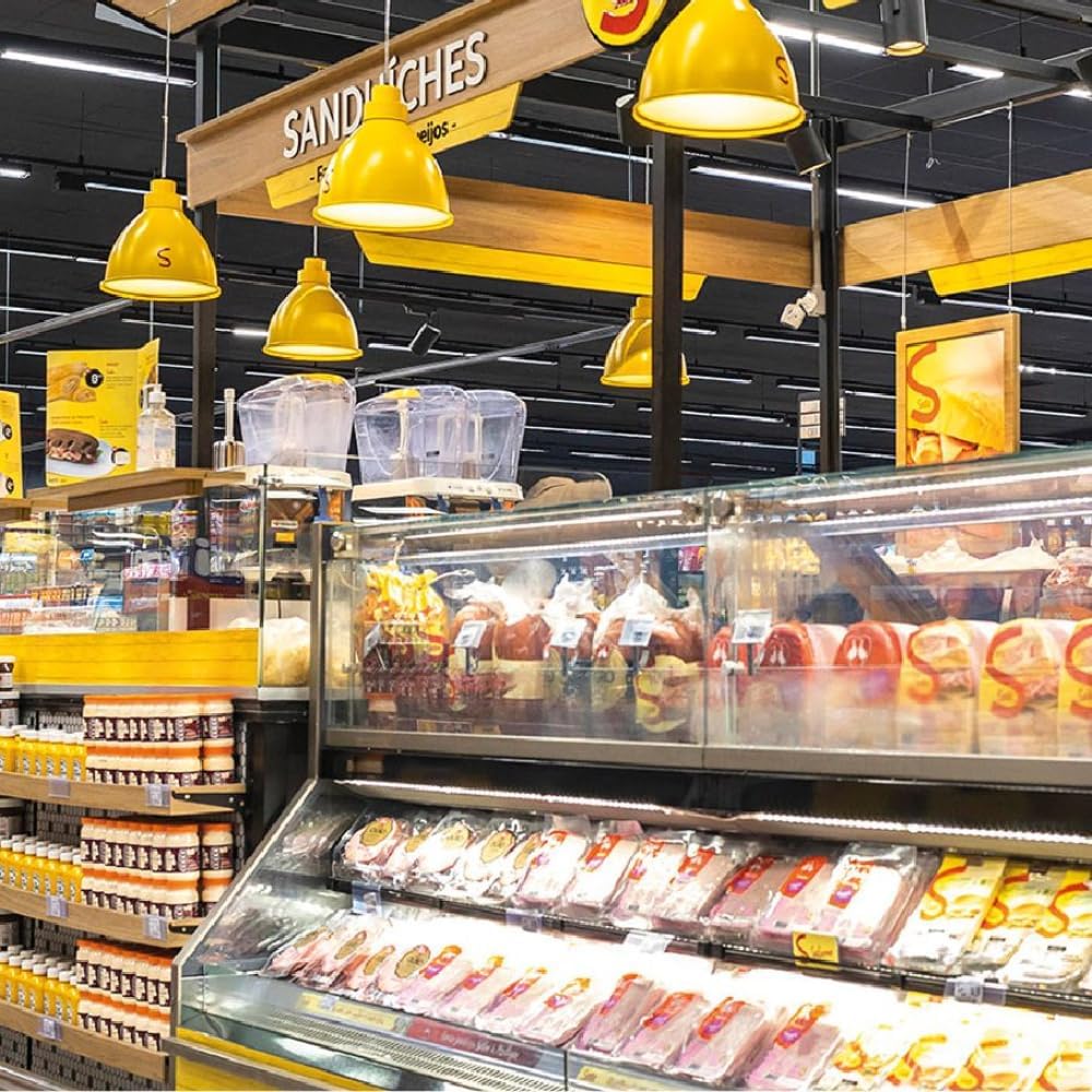 Gondola Shelving Lights 1408 Type 45" LED Lighting bar for Retail Commercial Refrigerator,Beverage Cooler,Merchandiser Ultra Slim Design Backed Magnets Under Store Shelves, Simple to fit Length 45"